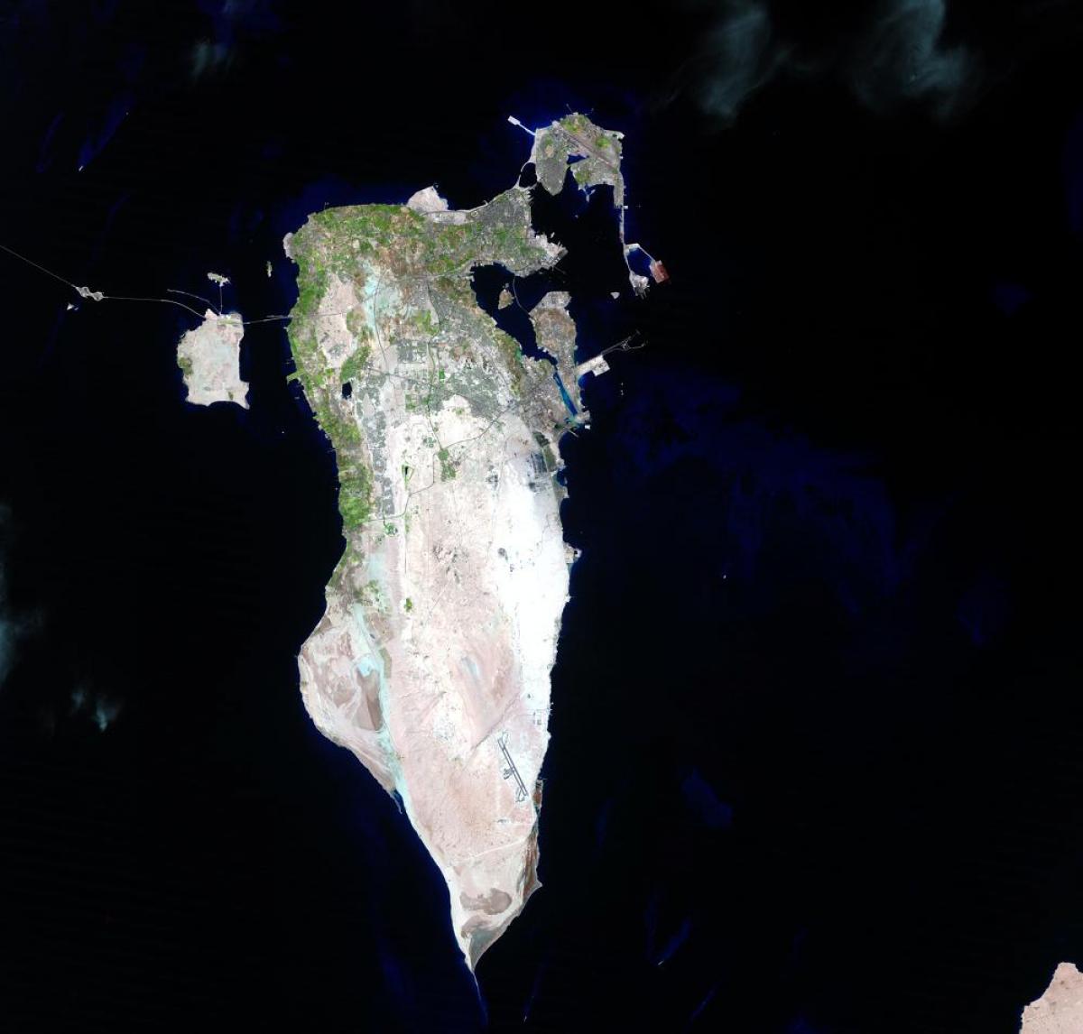 mapa Bahrajnu satelitní